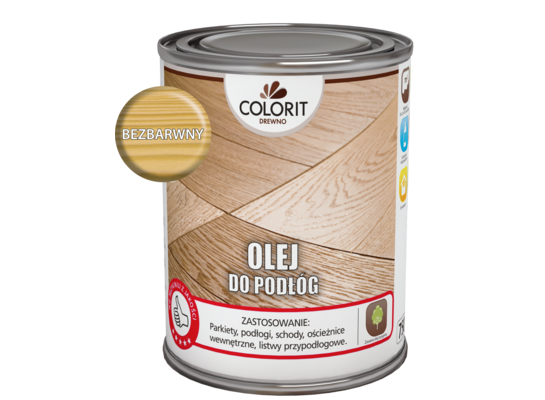 Olej do podłóg Bezbarwny 0,75 l Colorit Drewno