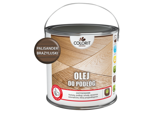 Olej do podłóg Palisander brazylijski 2,5 l Colorit Drewno