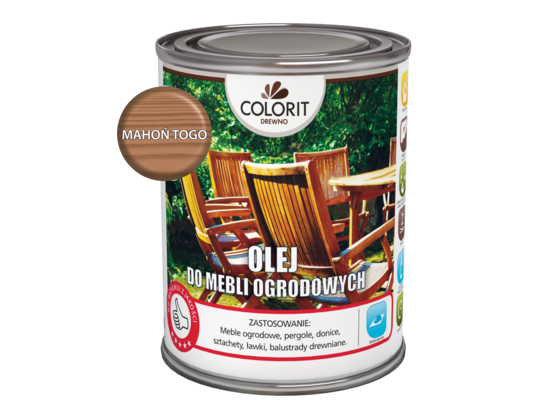 Olej do mebli ogrodowych Mahoń togo 0,75 l Colorit Drewno