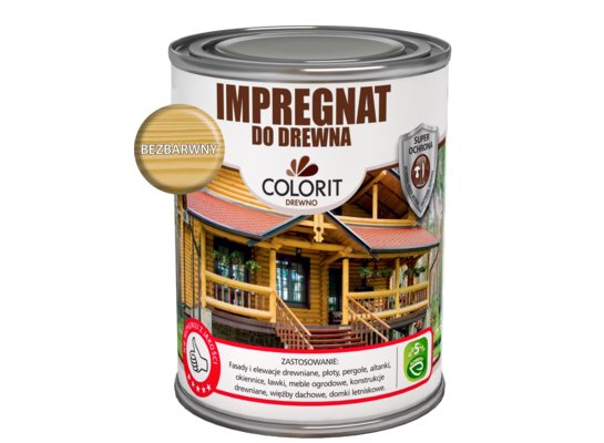Impregnat do drewna Bezbarwny 0,75 l Colorit Drewno