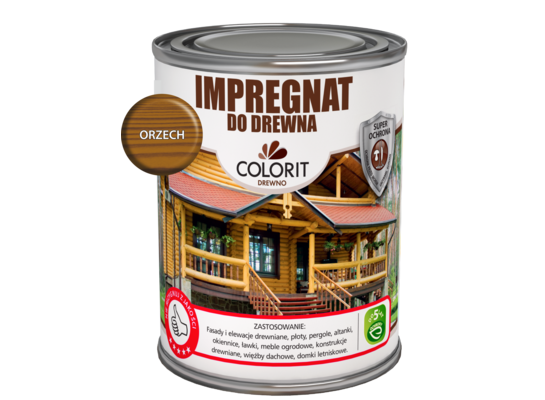 Impregnat do drewna Orzech 0,75 l Colorit Drewno