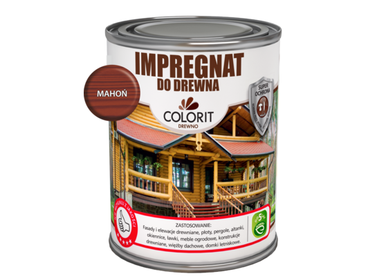 Impregnat do drewna Mahoń 0,75 l Colorit Drewno