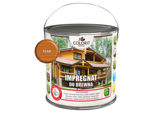 Impregnat do drewna Teak 2,5 l Colorit Drewno