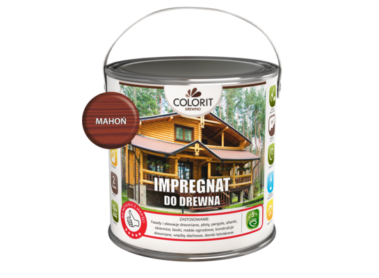 Impregnat do drewna Mahoń 2,5 l Colorit Drewno
