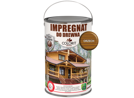 Impregnat do drewna Orzech 5 l Colorit Drewno
