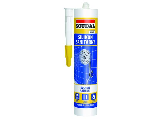 Silikon sanitarny biały 280 ml Soudal