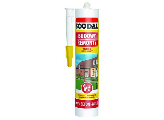 Silikon neutralny czarny 280 ml Soudal