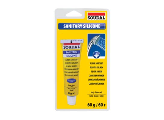 Silikon sanitarny biały 60 g blister Soudal
