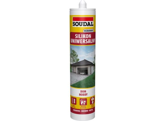 Silikon uniwersalny bezbarwny 280 ml Soudal