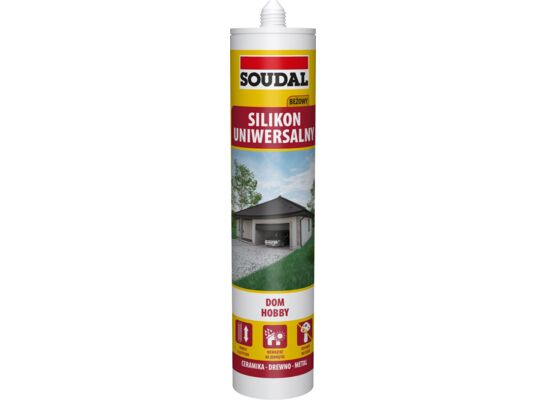 Silikon uniwersalny beżowy 280 ml Soudal