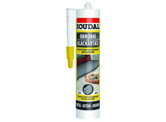 Uszczelniacz budowlany butylenowy biały 280 ml Soudal
