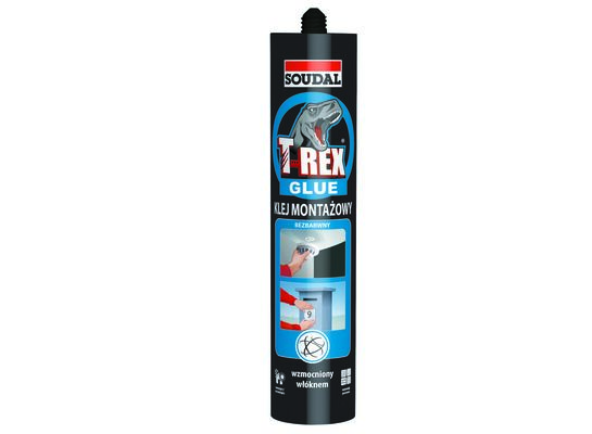 Klej montażowy bezbarwny T-Rex 310 g Soudal