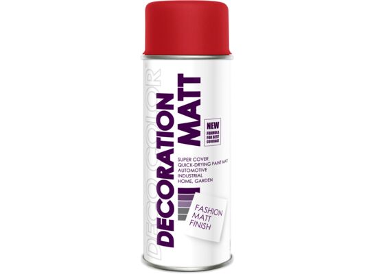 Lakier Decoration Matt Ral 3000 czerwony 0,4 l DECO COLOR