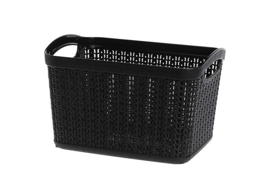 Koszyk prostokątny L 6,6 l WILLOW czarny