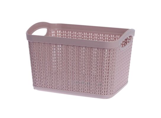 Koszyk prostokątny L 6,6 l WILLOW różowy