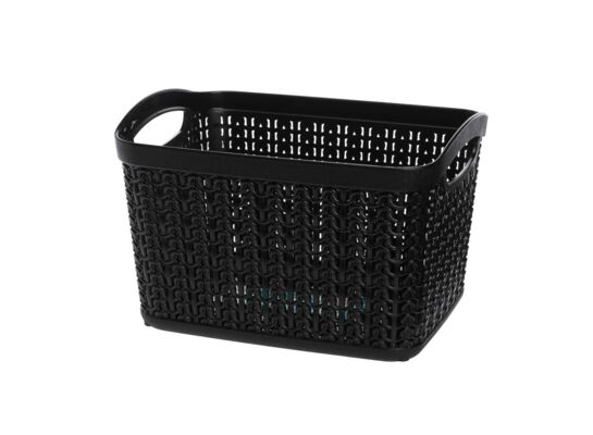 Koszyk prostokątny M 3,3 l WILLOW czarny
