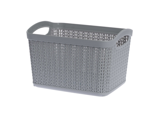 Koszyk prostokątny L 6,6 l WILLOW szary jasny