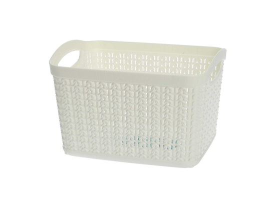 Koszyk prostokątny M 3,3 l WILLOW biały