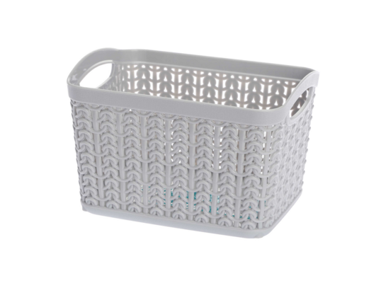 Koszyk prostokątny S 1,5 l WILLOW szary jasny