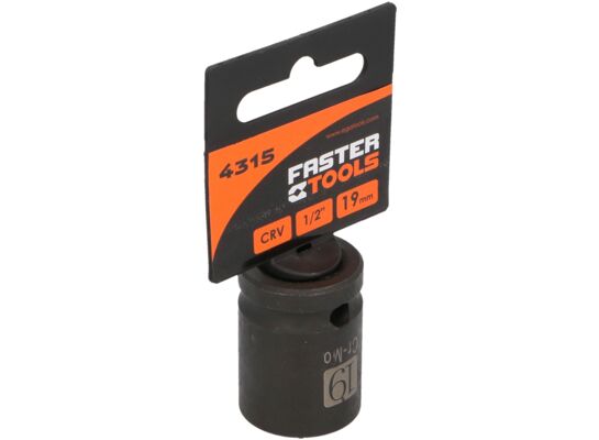 Nasadka udarowa sześciokątna 1/2” 19 mm FASTER TOOLS
