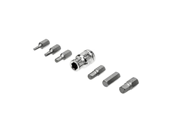 Nasadka z bitami imbusowymi 7 części FASTER TOOLS