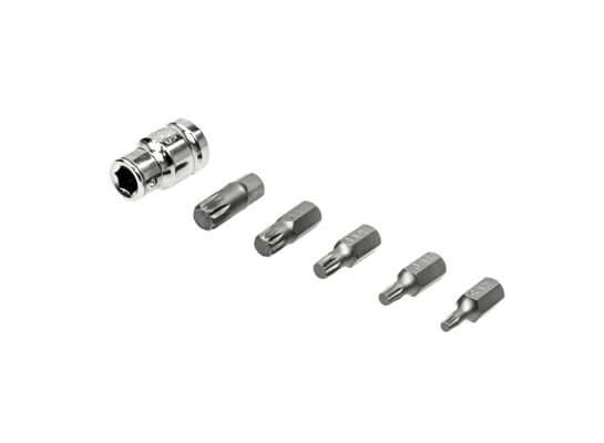 Nasadka z bitami STAR 6 części FASTER TOOLS