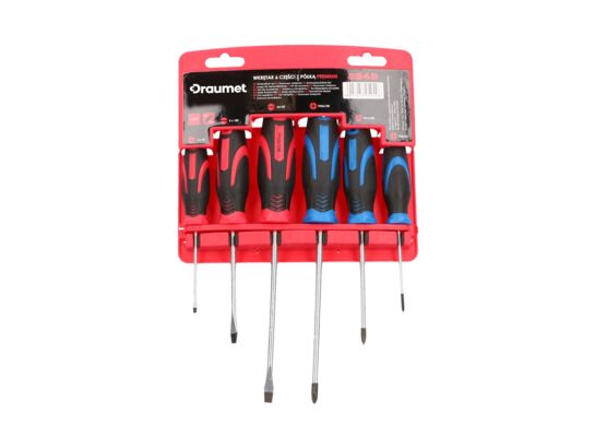 Zestaw wkrętaków 6cz. z półką DRAUMET