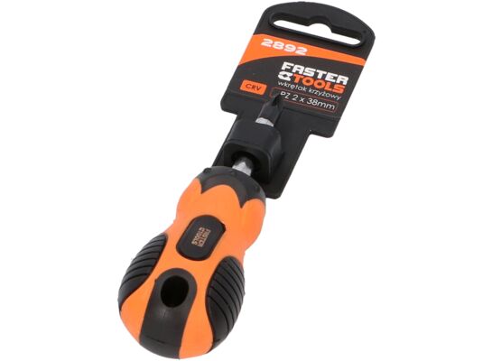 Wkrętak pozidriv PZ2 x 38 mm FASTER TOOLS