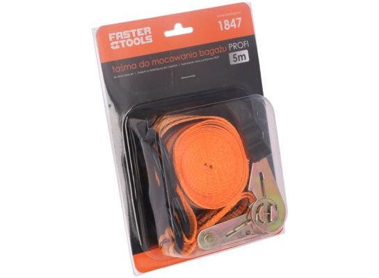 Taśma do mocowania bagażu 5 m FASTER TOOLS