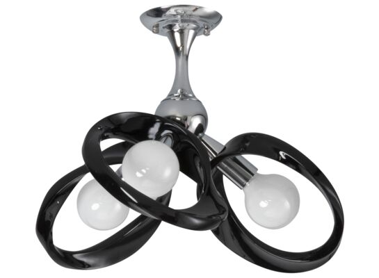 Żyrandol Emma 3 czarny Lampex