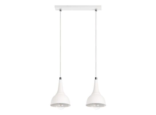 Lampa wisząca Alla 2 biała Lampex