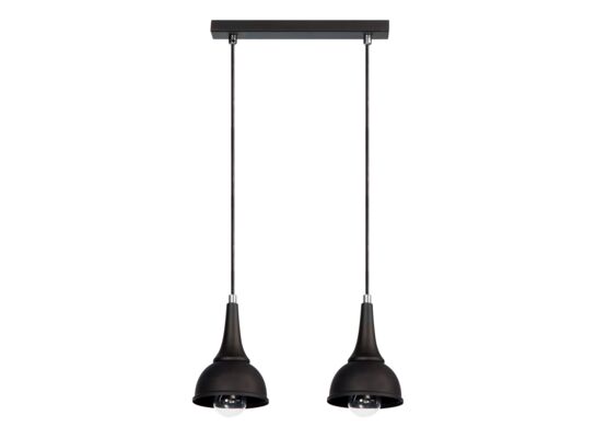 Lampa wisząca Alla 2 czarna Lampex