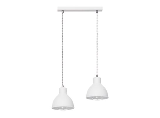 Lampa wisząca Zoe 2L biała Lampex