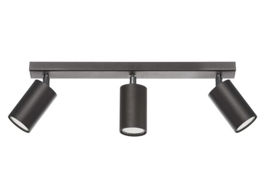 Plafon Rolos 3 czarny Lampex