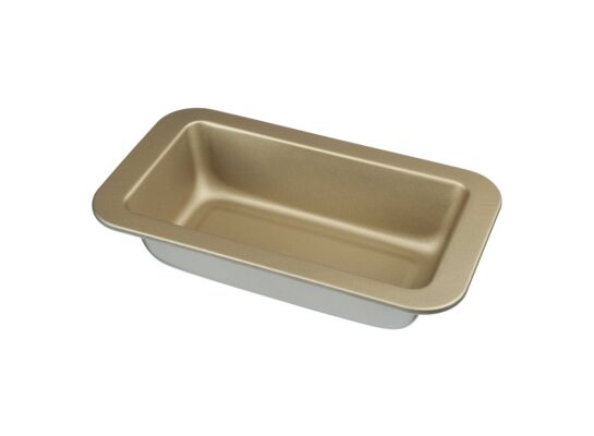 Blacha nieprzywieralna CHARLOTTE 21 x 11 x 5 cm biało-złota