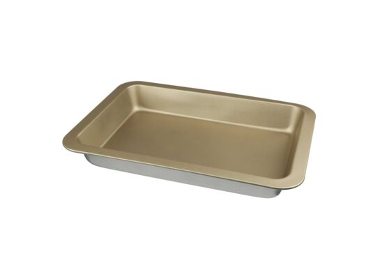 Blacha nieprzywieralna CHARLOTTE 33x23x5 cm srebrno-złota