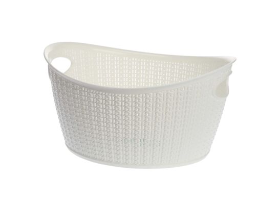 Koszyk owalny L 9 l WILLOW biały