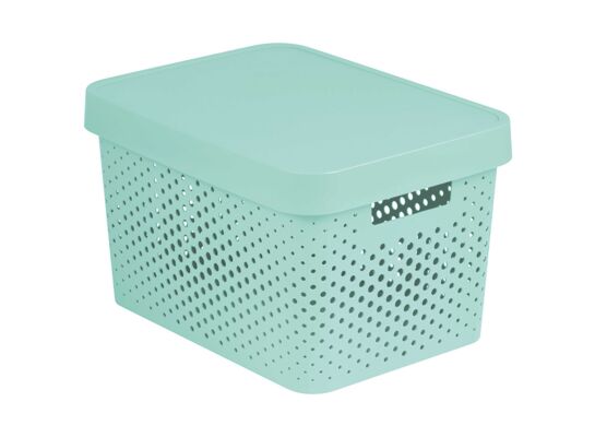 Pojemnik ażurowy INFINITY 17 l seledyn