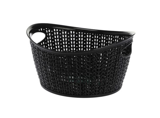Koszyk owalny M 3,3 l WILLOW czarny