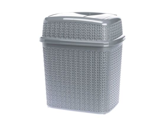 Kosz uchylny 10 l WILLOW szary jasny