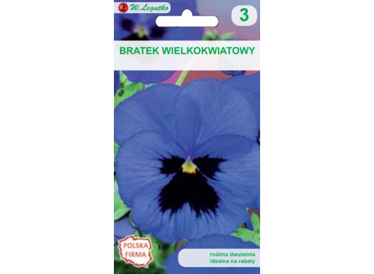 Bratek wielkokwiatowy niebieski z plamą 0,5 g gc. 3 W.Legutko