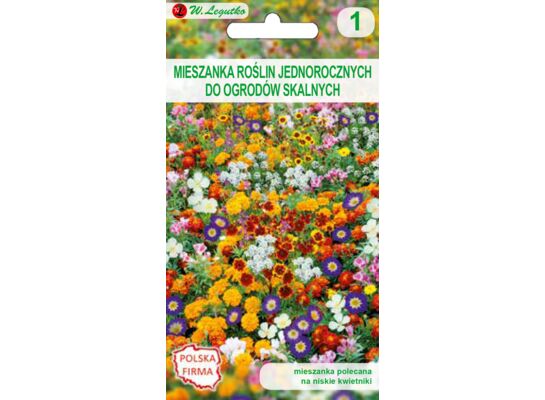 Mieszanka roślin jednorocznych do ogrodów skalnych 20-30 cm W.Legutko