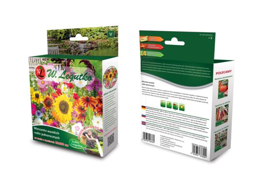 Mieszanka wysokich roślin jednorocznych na macie 100 cm W.Legutko