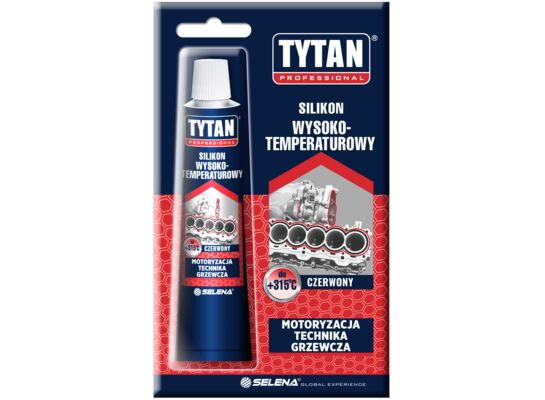 Silikon wysokotemperaturowy czerwony 20 ml TYTAN PROFESSIONAL