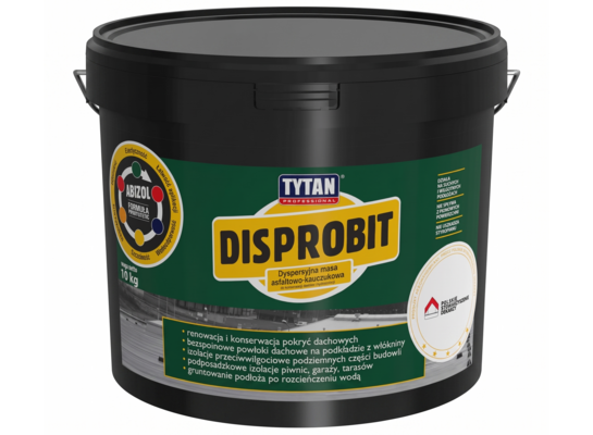 Masa dyspersyjna asfaltowo-kauczukowa Disprobit 10 kg Tytan