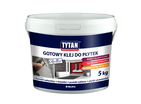 Klej do płytek ceramicznych gotowy 5 kg Tytan