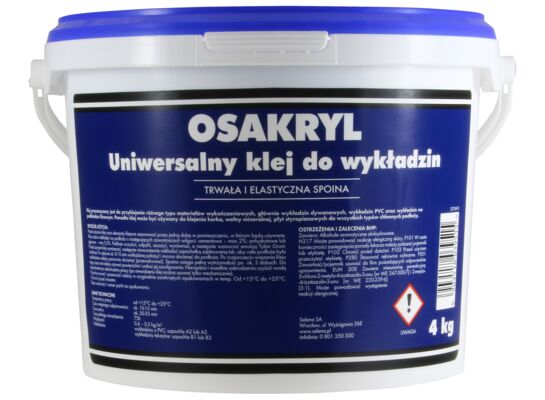 Klej uniwersalny do wykładzin Osakryl 4 kg