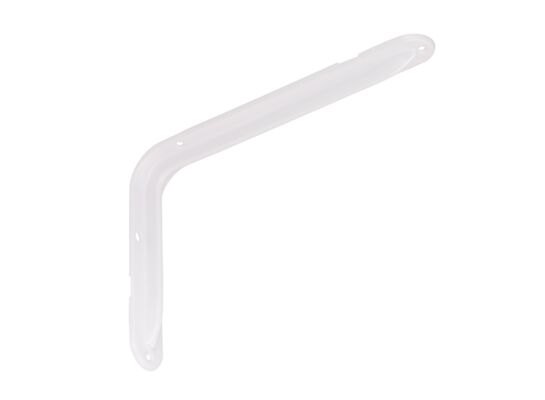 Wspornik wzmocniony z przetłoczeniem wąskim WWPW 300 biały VELANO