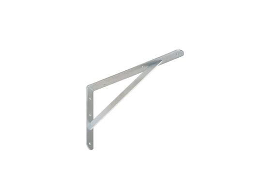 Wspornik pod półkę wzmocniony 300 mm cynk galwaniczny srebrny VELANO