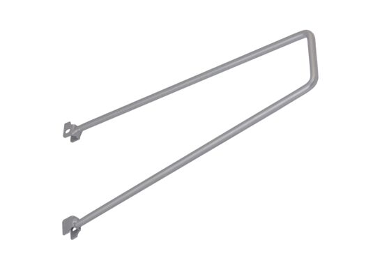 Wspornik do książek dwurzędowy komplet 2 sztuki WKS 1 szary VELANO